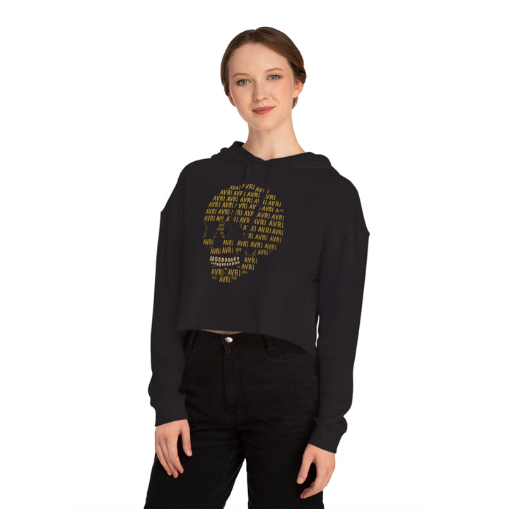 Cropped Hoodie - Eternal Skull AVRI Graphic Design