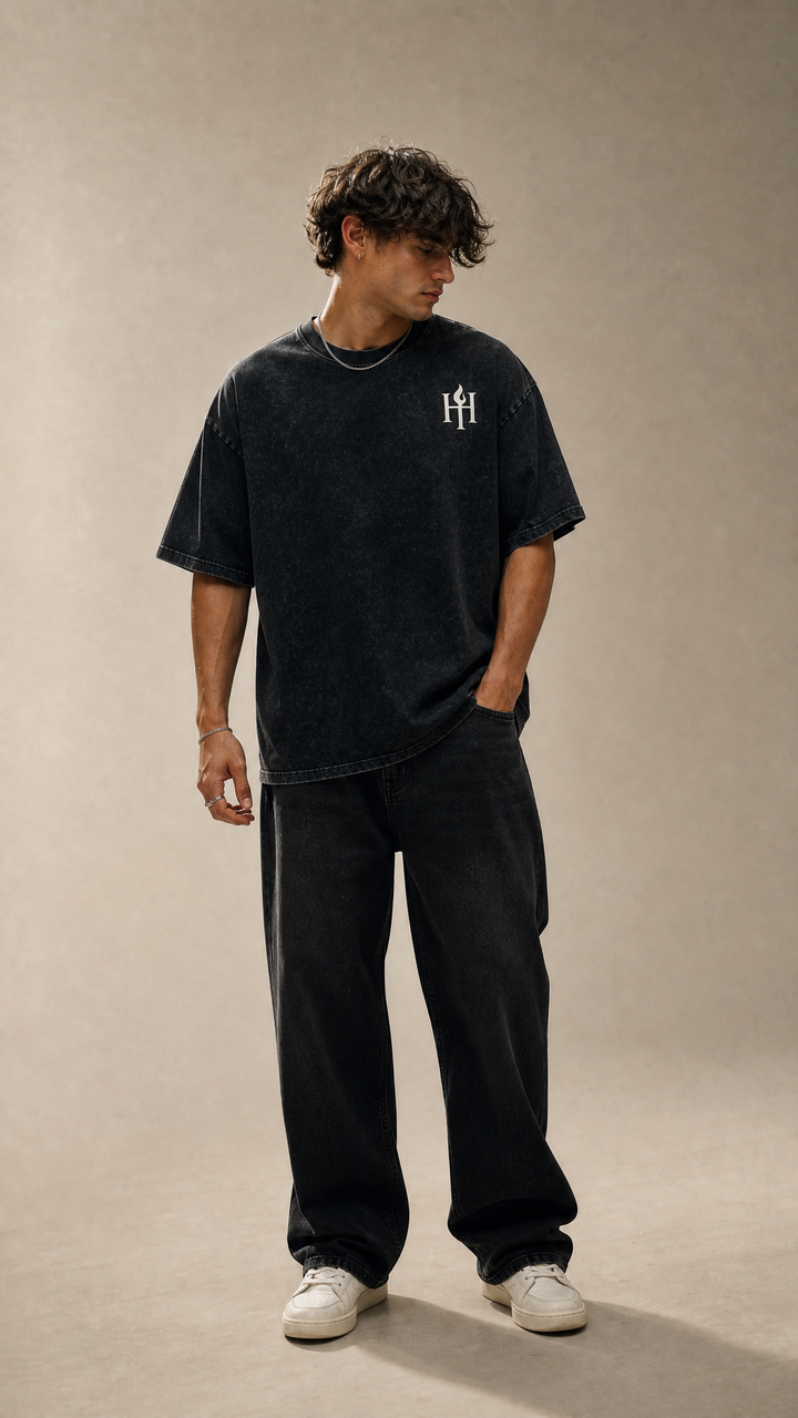 Psychotic Daytrader - Snow Washed Oversized T-Shirt