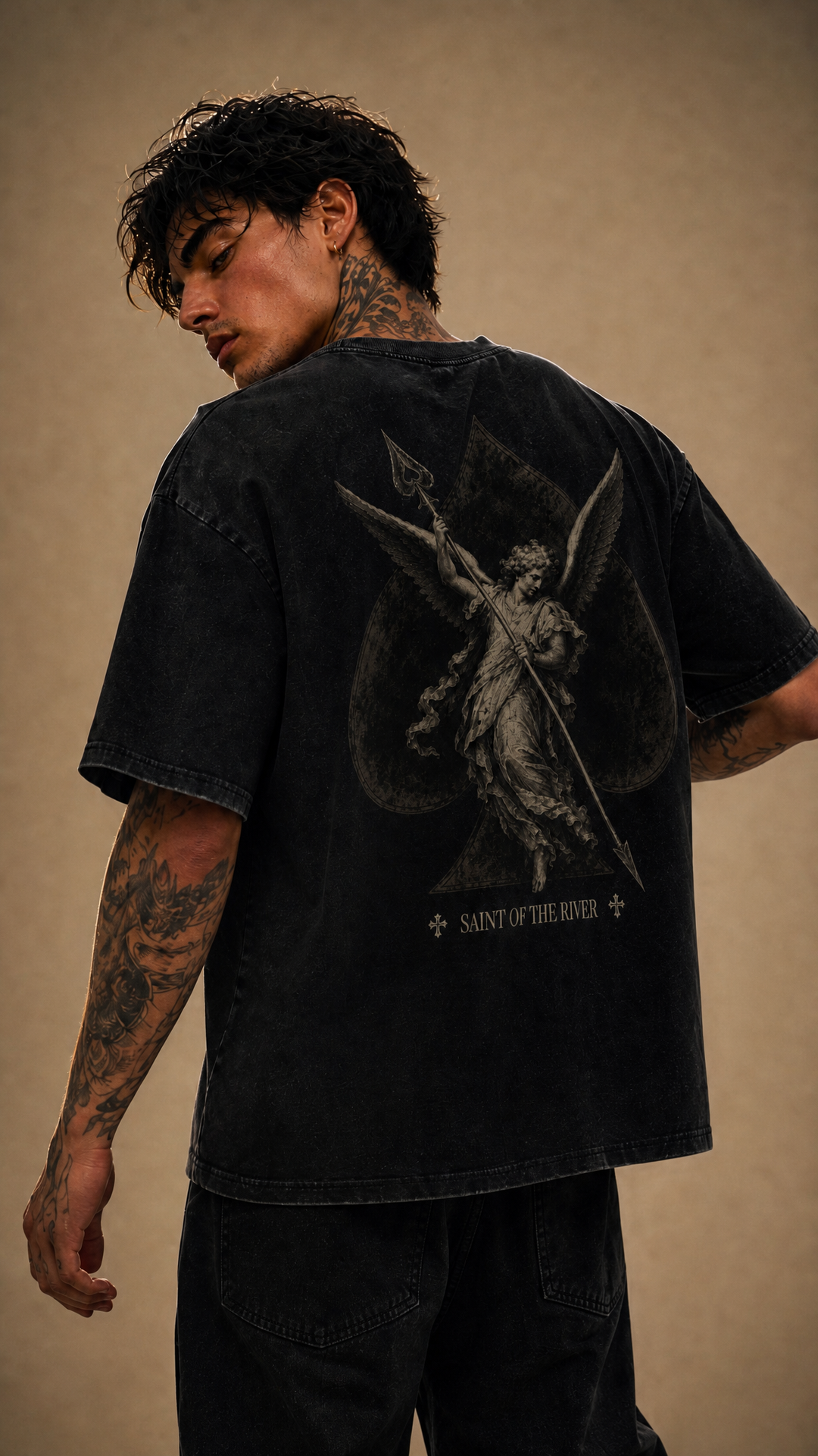 River Saint - Snow Washed Oversized Tee