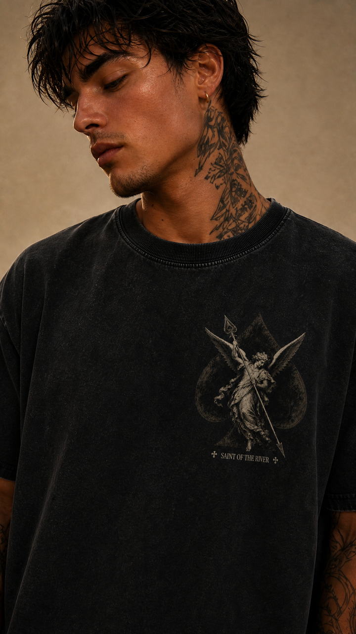 River Saint - Snow Washed Oversized Tee