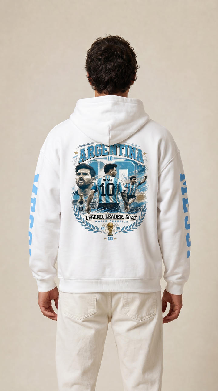 Messi Oversize Fleeced Hoodie