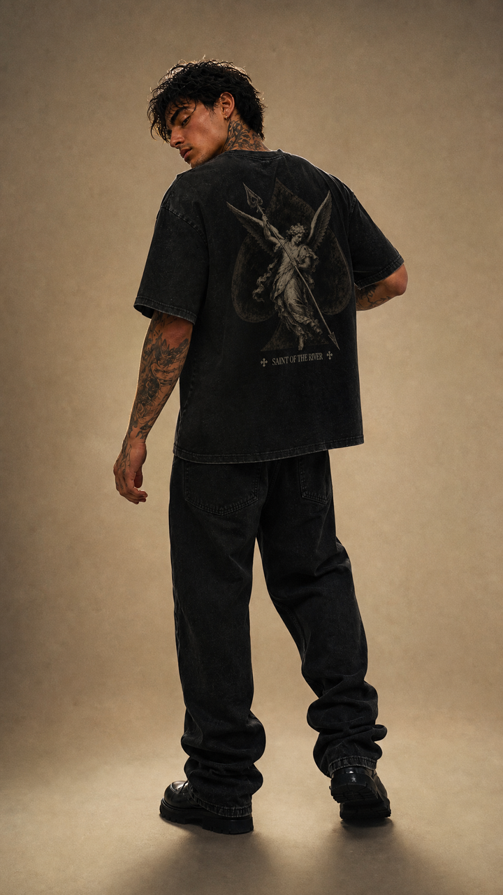 River Saint - Snow Washed Oversized Tee